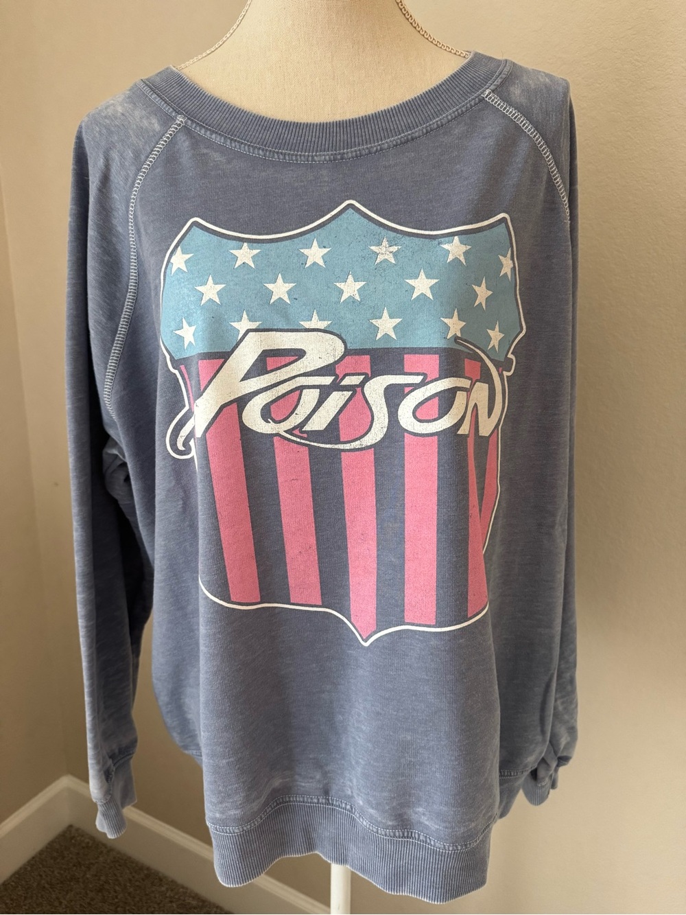 Graphic Crewneck Sweater - Blue